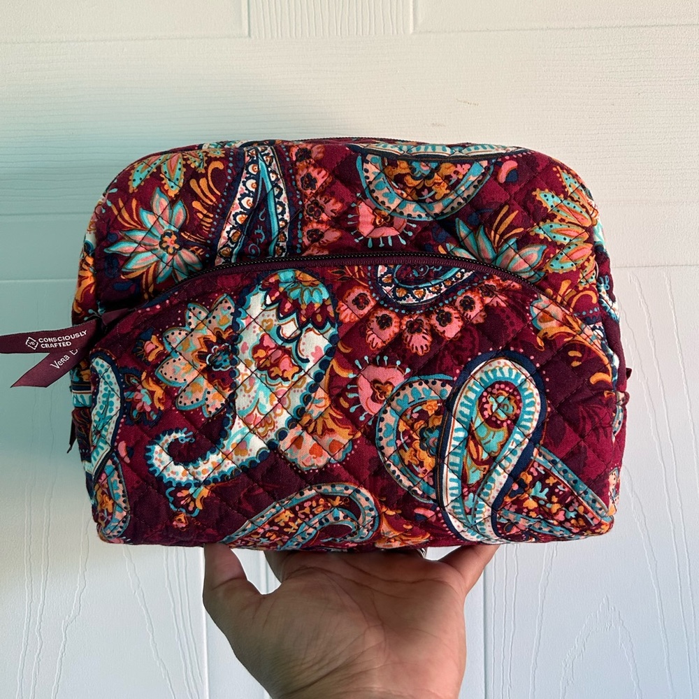 Vera Bradley Large Cosmetic Bag in Paisley Jamboree